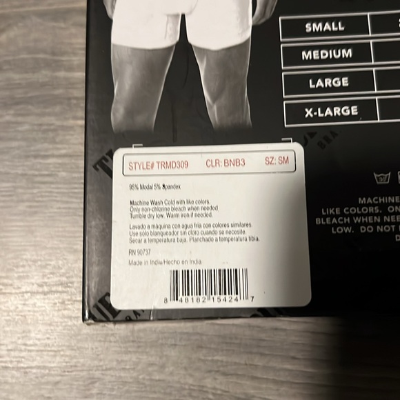 True Religion 3pk front fly boxer briefs for men. Size S - Picture 5 of 9